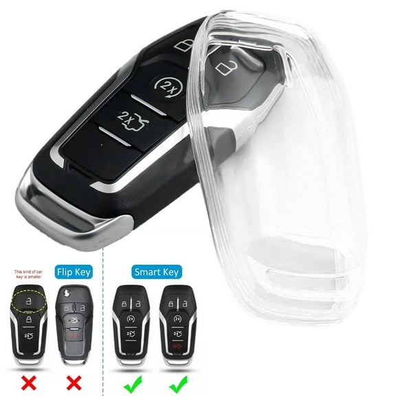 Transparent Clear Key Fob Cover Case Holder for ford for for Mustang for Edge