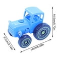 thumbnail image 3 of TOFOTL Blue Farm Tractor Car Toy for Kids Farmer Car with 15 Songs Pulling Car Model Sliding Toy, 3 of 9