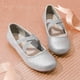 thumbnail image 4 of Zapatos Bailarinas para Niña DREAM PAIRS Angie-2 Plateado Talla 2, 4 of 6