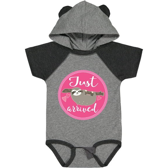 Inktastic Just Arrived Baby Sloth Girls Baby Bodysuit