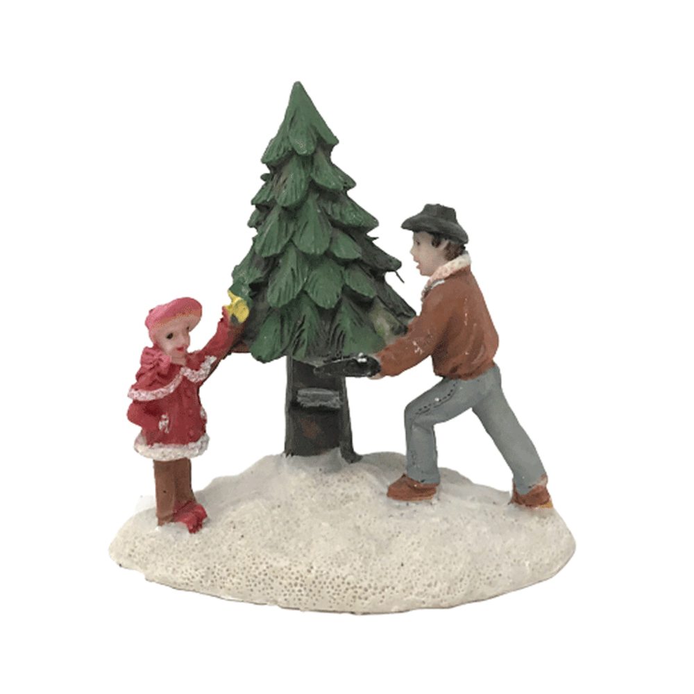 Christmas Village Collection Accessory, Finding a Tree - Walmart.com