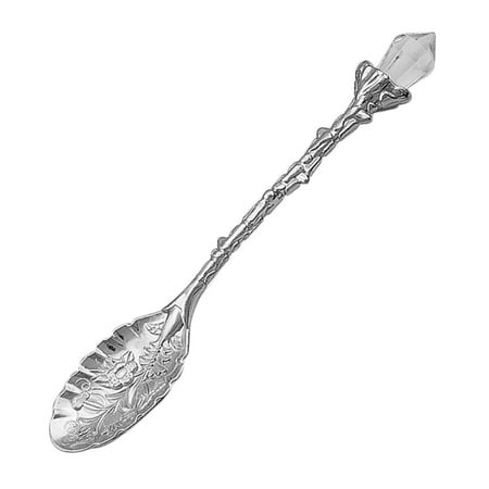 

Crystal Head Bronze Carved Coffee Spoon Tea Icecream Scoop Flatware Home Cutlery