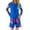 Blue, variant on Hienoo Girls 2-Piece Swimsuit Long Sleeve Rash Guard & Boyshorts Quick Dry Beach Bathing Suit, Sizes 11-12