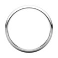 thumbnail image 2 of 14k White Gold 2.5mm Light Half Round Band Ring - 1.8 Grams - Size 6.5, 2 of 2