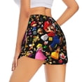 thumbnail image 2 of Saiise Mario Print Women's Shorts Hiking Athletic Shorts Yoga Lounge Active Workout Running Shorts Casual with Pockets 2.5", 2 of 7