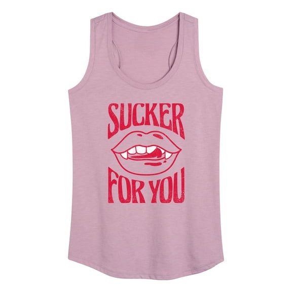 Instant Message - Valentine's Day Sucker For You Graphic Racerback Tank