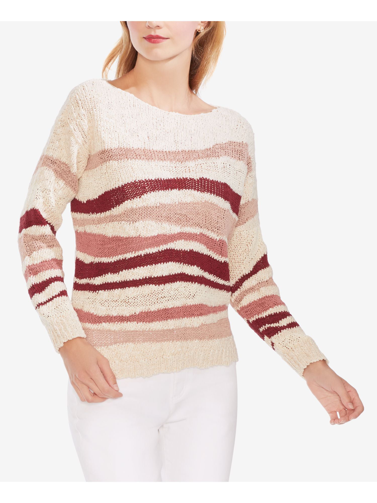 Vince Womens Off Shoulder Pullover Sweater