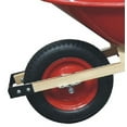 thumbnail image 3 of GARDENERS WHEELBARROW 4 CU.FT STEEL TRAY AIR TIRE WOODEN HANDLE, 3 of 6