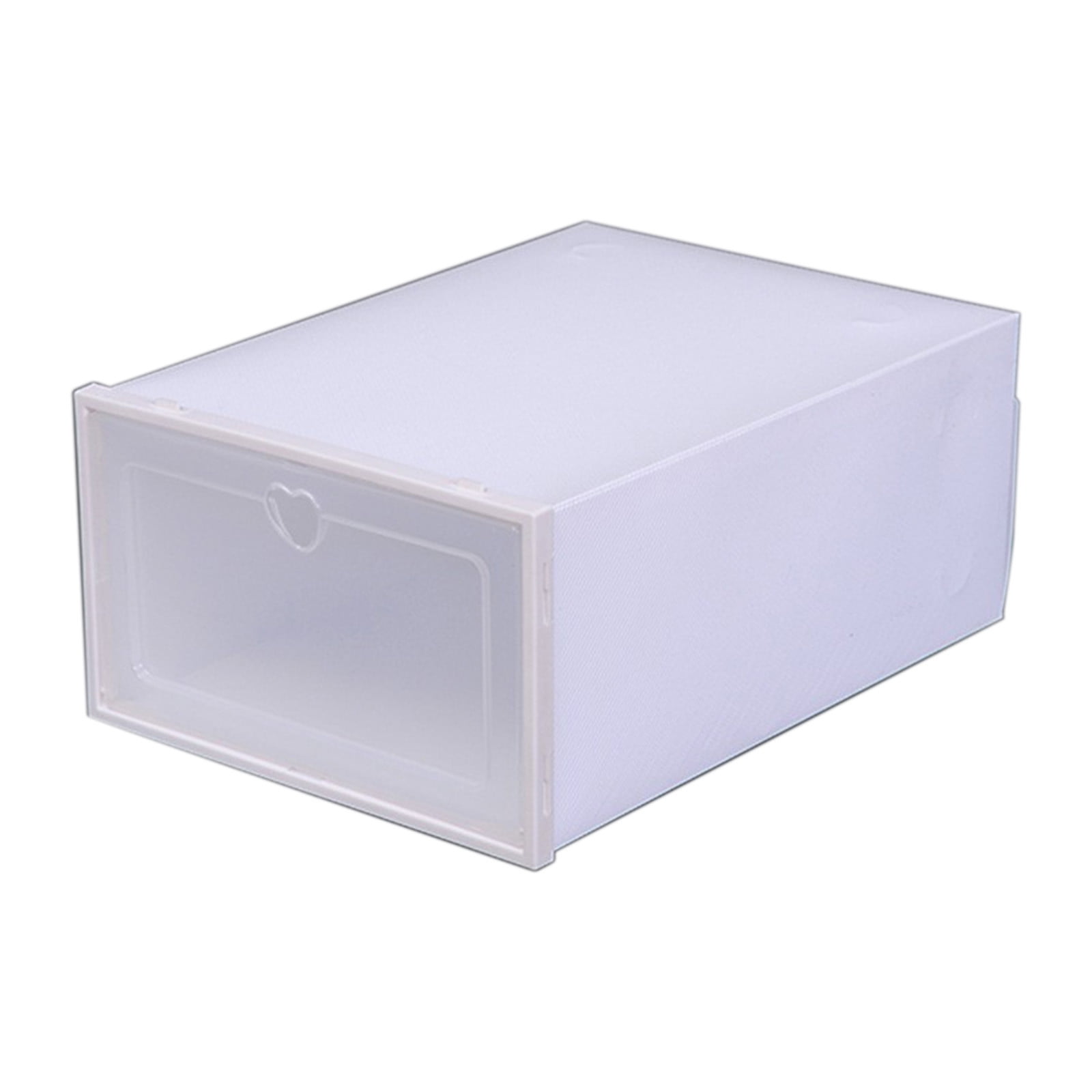 Bdday Boîtes de Rangement Transparentes en Plastique pour Chaussures, Grande Boîte à Chaussures Pêche, Tiroir Rabattable, Boîte de Rangement Épaisse pour Chaussures Extérieures