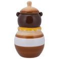 thumbnail image 5 of 100 North Honey Jar Smiling Brown Bear 11.1 x 6.3 Dolomite Ceramic Cookie Jar, 5 of 5