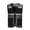 Black, variant on Wenini Unisex Vest Zip Lightweight Mesh Reflective V Neck Sleeveless Breathable Fishing Travel Hiking Casual Work Safety Vest, Black 3XL