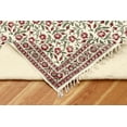 thumbnail image 6 of Casavani Handwoven Cotton Dhurrie Red Outdoor Patio Rug Hallway Stair Runner Rug 2.6x4 feet, 6 of 6