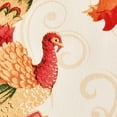 thumbnail image 3 of Violet Linen European Fall Harvest Autumn Turkey, Polyester Woven Printed Fabric, Beige/Multi, 60 Inch by 104 Inch, Seats 8 to 10 people Tablecloths, 3 of 7