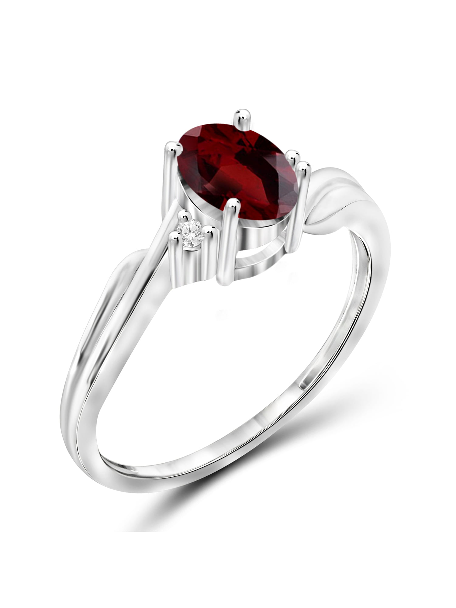 JewelersClub Garnet Ring Birthstone Jewelry – 1.00 Carat Garnet