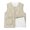 A_ Beige, variant on Women's V Neck Snap Reversible Quilted Gilet, Flap Cargo Pockets, Fleece Lined Warm Outer for Mall Strolls Yellow M