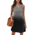 thumbnail image 5 of GXIPO Sun Dresses for Women 2025 Vacation Summer Casual Sleeveless Tank Dress Beach Cover Ups Trendy Midi Sundress Dark Gray M, 5 of 7