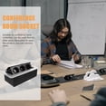 thumbnail image 5 of FUEENIRVA 1Pcs Damped Multimedia Outlet Socket Connection Box Plastic Aluminum for Conference .3x4.7x2.8in, 5 of 5