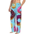 thumbnail image 3 of Kdxio Donuts Print Men's Sleep Pajama Pant Lounge Pants with Pockets, 3 of 8