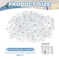 thumbnail image 2 of Uxcell Clothes Hanger Markers, Tags Fit Rod Garment Size Hanger Clips Color Coding Label for Clothing Hangers Clear S, 2 of 6