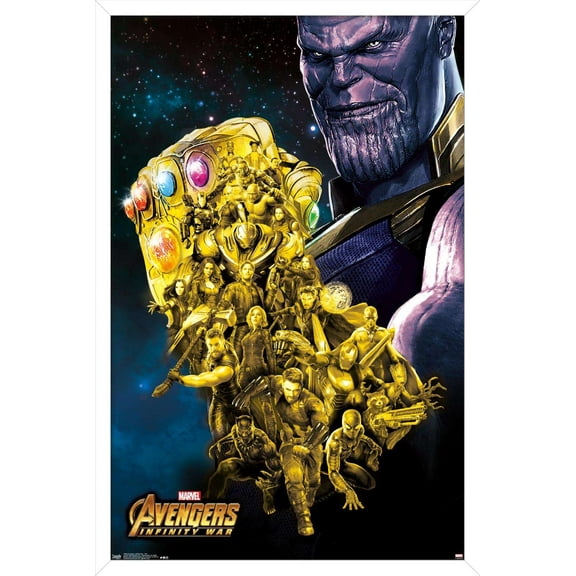 Marvel Cinematic Universe - Avengers - Infinity War - Fist Wall Poster, 14.725" x 22.375", Framed
