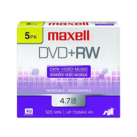 UPC 804993517084 product image for Maxell 4.7GB 4x DVD+RW 5-Pack | upcitemdb.com