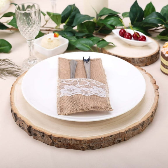 Balsa Circle 11-15" Natural Round Poplar Wooden Slices Party Tabletop Centerpieces Wedding Crafts