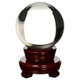 thumbnail image 3 of amlong crystal 3" (80mm) crystal ball with wood stand, 3 of 4
