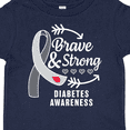 thumbnail image 4 of Inktastic Diabetes Awareness Brave and Strong Boys or Girls Toddler T-Shirt, 4 of 5