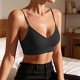 thumbnail image 2 of hoksml Women's Ribbed Knit Bras Wireless Bralette, Supportive and Soft Comfort Fit, Stretchy Everyday Basic Undergarment, 2 of 5