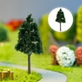 thumbnail image 2 of FENGGUIQU Mini Trees for Crafting Dark Green ABS 10Pcs for Building Model, 2 of 4