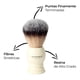 thumbnail image 4 of Kit The Shaving Co Brocha Afeitar Color Marfil Y Base Acero amarillo 1, 4 of 11