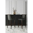 thumbnail image 2 of Manhattan Comfort Fifth 31.5" Faux Leather Barstool in Pebble (Set of 3), 2 of 11