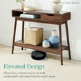 thumbnail image 6 of Best Choice Products Mid-Century Modern Hallway Console Table, Space-Saving Sofa Table w/ Cubby, Drawer - Brown, 6 of 8