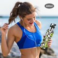 thumbnail image 5 of Yayeee 20oz Insulated Water Bottle Double Wall Stainless Steel with Flip Straw Lid, Green Flower Pattern, 5 of 7