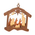 thumbnail image 2 of Adornos de Natividad Navideños, Decoraciones de Natividad Religiosas, Recuerdos, Madera Hueco, 2 of 9