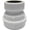 White, variant on 1 1/4 to 1 1/2 sink drain adapter, Extension Coupling with slip joint connection, 1-1/2" x 1-1/4" Trap Adapter, PP Reducing Pipe Adapter Fitting (Grey)