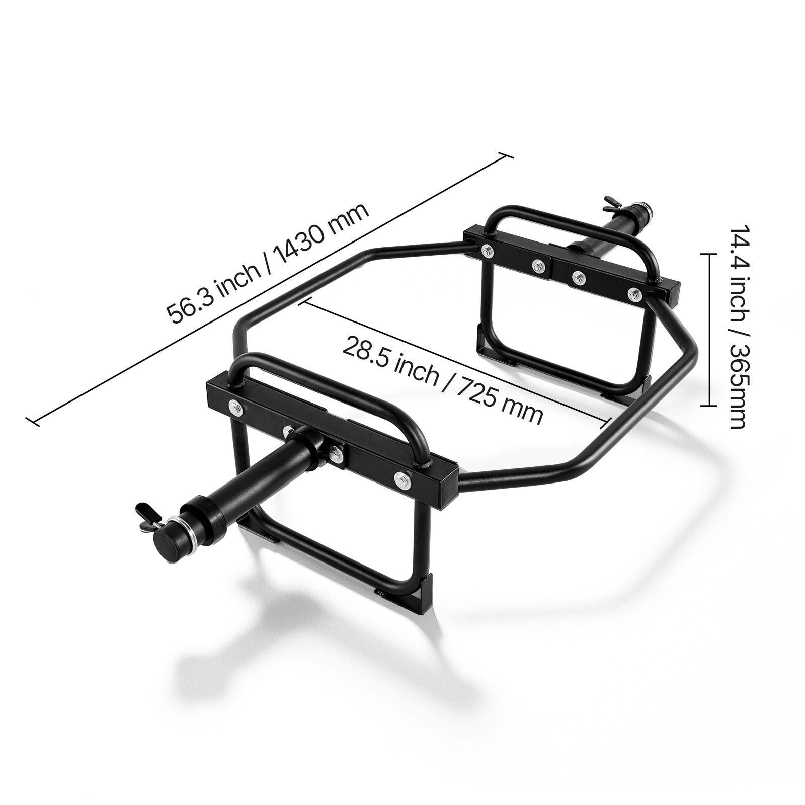 Trap Hex Bar 2 Inch Barbell 500 LBS Capacity Weightlifting Equipment for Squats Deadlifts Shoulder Presses Home Gym Strength Training Black