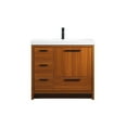 thumbnail image 3 of 36 inch single bathroom vanity in Teak, 3 of 8