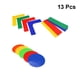 thumbnail image 2 of 13 pegatinas antideslizantes de PVC para marcar canchas de tenis, baloncesto, fútbol, bádminton (almohadilla redonda de 5 colores, 4 líneas y 4 esquinas)., 2 of 6
