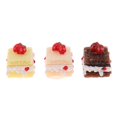 thumbnail image 1 of 1 12 juguetes de comida en miniatura 3 piezas decoración de modelo de tarta - casa de para adultos de cocina de cocina de simulación Hugo Dollhouse Miniature Food, 1 of 7