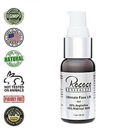 - ultimate facelift 20% argireline peptide serum with 10% matrixyl 3000 anti aging wrinkle serum and collagen peptides - 30ml 1oz