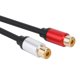 thumbnail image 5 of Cable adaptador macho estéreo derecho a 2 RCA hembra chapado en oro de 3,5 mm Hugtrwg Nuevos Originales, 5 of 9