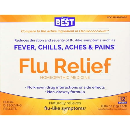 DR. KINGS MEDICINE BY KING BIO Peoples Best Flu Relief 0.04 OUNCE, Pack of