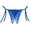 Blue, variant on Women's Open Crotch G String Thong Lace Low Rise Side Adjustable Tie Thong Breathable Underwear Everyday Wear Green
