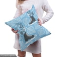 thumbnail image 5 of Ambesonne Winter Fabric by the Yard Upholstery, Ice Skate Winter Holiday, 1 Yard, Grey Deep Sky Blue, 5 of 5