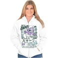 thumbnail image 4 of Purple Smurfs GNAP Manga Cartoon Zip Up Hoodie Men's Women's Brisco Brands M, 4 of 6