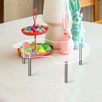 Acrylic Cupcake Stand, Clear Dessert Tower Holder Display with Base for Wedding&Party, Cookie Display Cabinet Plastic Case -Clear&9.84*5.67inch