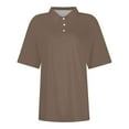 thumbnail image 5 of Women’s Casual Collared Shirt Summer Essential Lightweight Breathable Top Rose Gold XL, 5 of 7