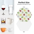 thumbnail image 6 of Kdxio Insects Funny Coasters,4 Pcs Leather Coasters,Housewarming Gifts,Protect Furniture from Water Marks Scratch and Damage, 6 of 6