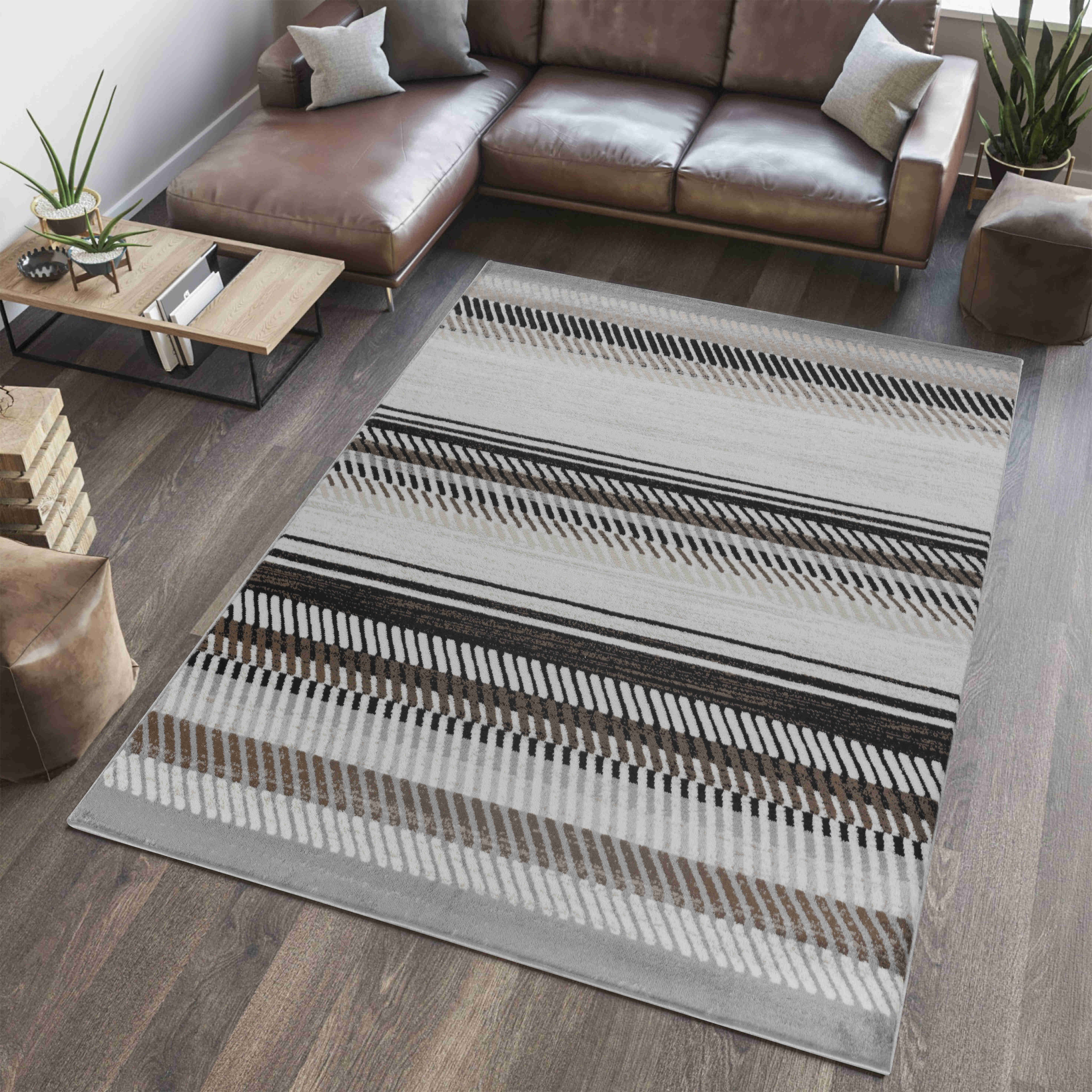 Rug Branch Sakarya Collection Modern Stripes Indoor Area Rug